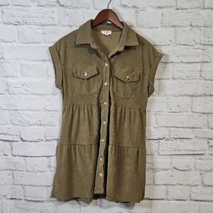 ANDREE BY UNIT Olive Mini Dress